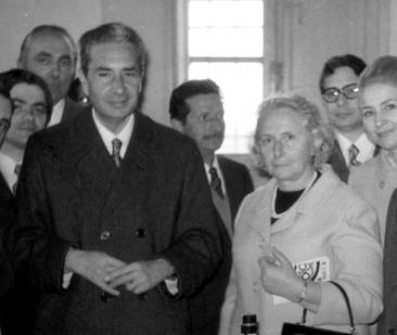 Con la moglie Eleonora